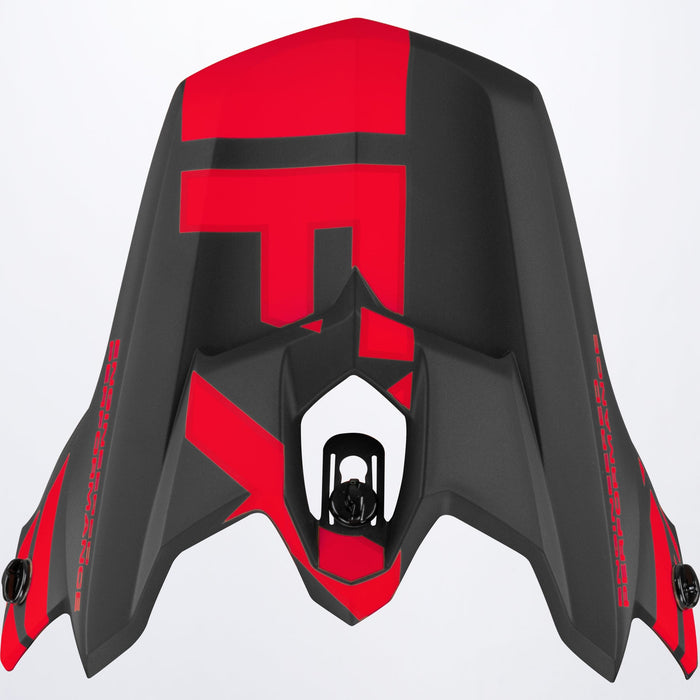 FXR Torque Team Helmet Peak in Black/Red