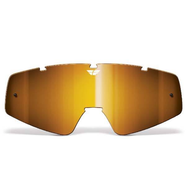 FLY RACING Youth Focus/Zone Lens Chrome/Amber Youth Motocross Goggles Fly Racing 