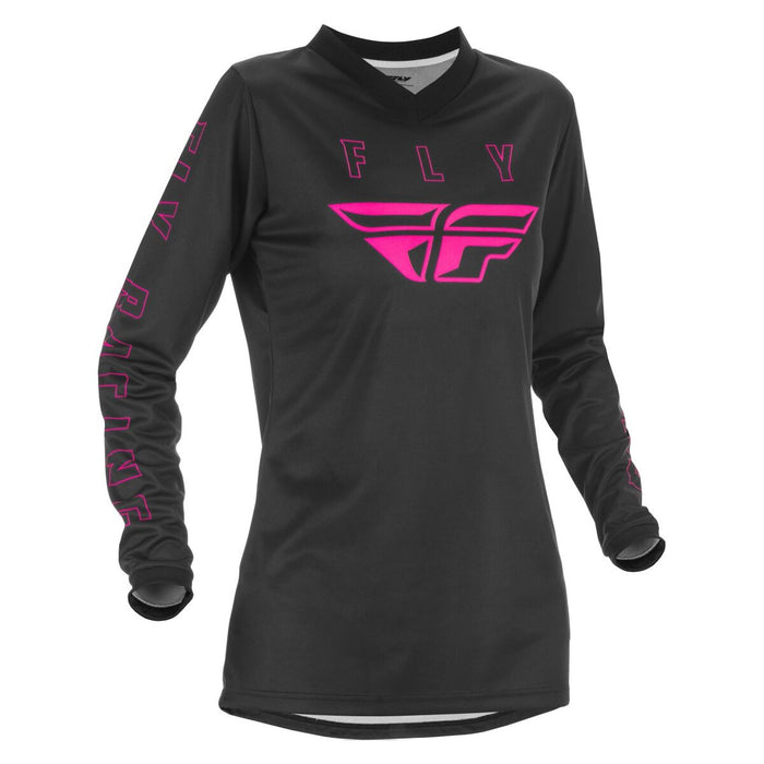  Fly Racing Women's F-16 Jersey in Black/Pink