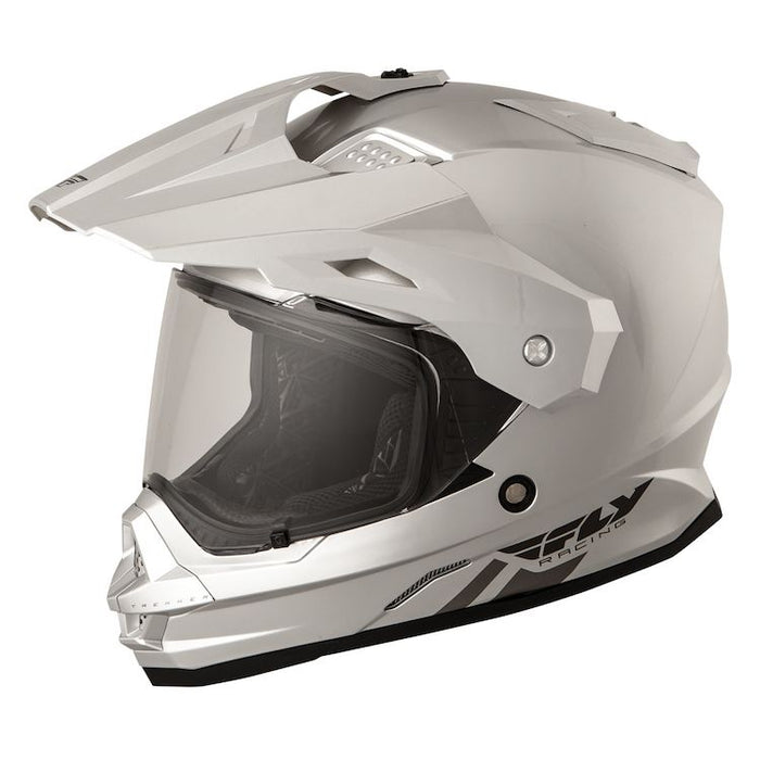 FLY RACING Trekker 15 Dual Sport Single Lens Helmets in Silver