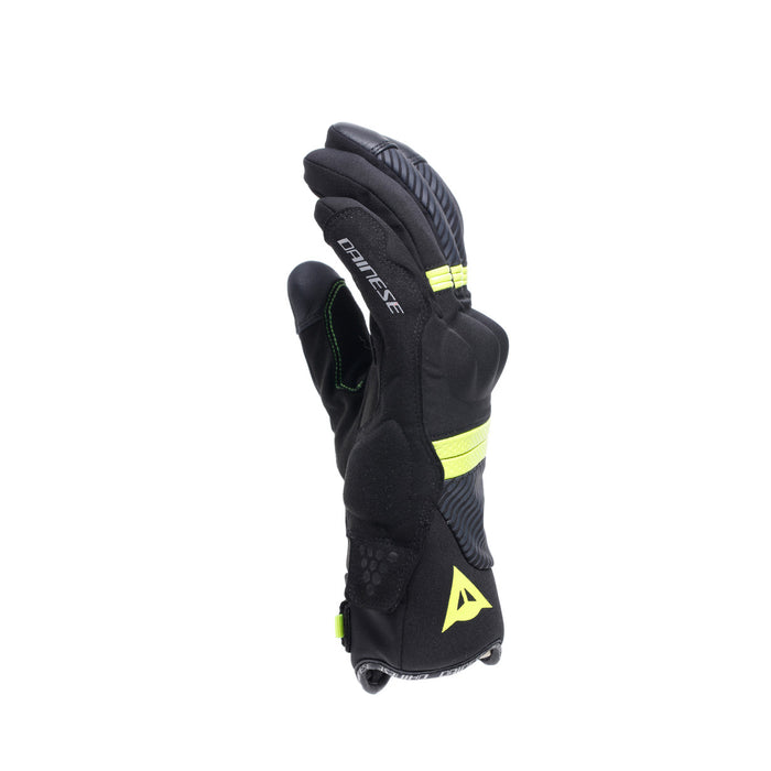 Dainese Fulmine D-Dry Gloves in Black/Yellow Fluo/Grey