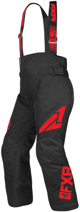FXR Ch Clutch Pant Black/Red Child & Youth Snowmobile Pants FXR
