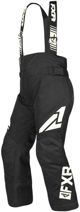 FXR Ch Clutch Pant Black/White Child & Youth Snowmobile Pants FXR