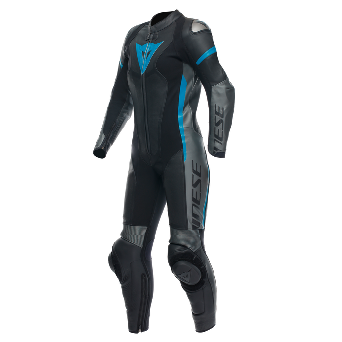 Dainese Grobnik One Piece Perf. Lady Suit in Black/Anthracite/Teal