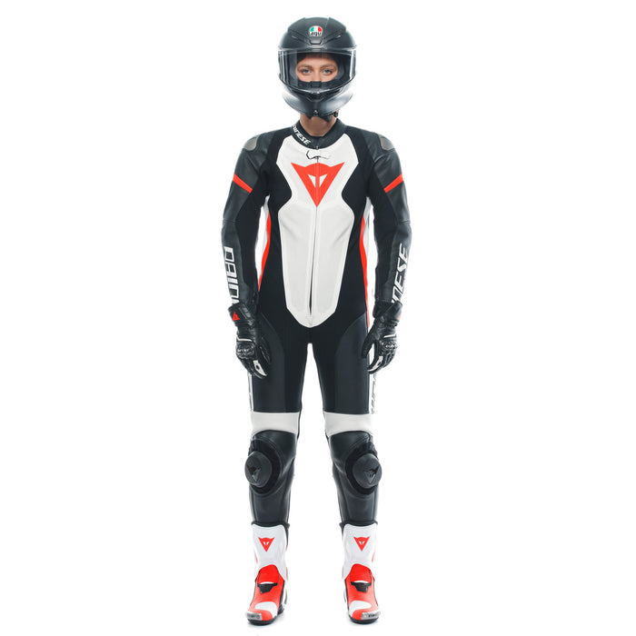 Dainese Grobnik One Piece Perf. Lady Suit in Black/White/Red
