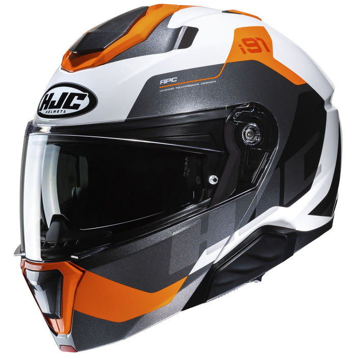 HJC i91 Carst Helmet in Gray/Orange