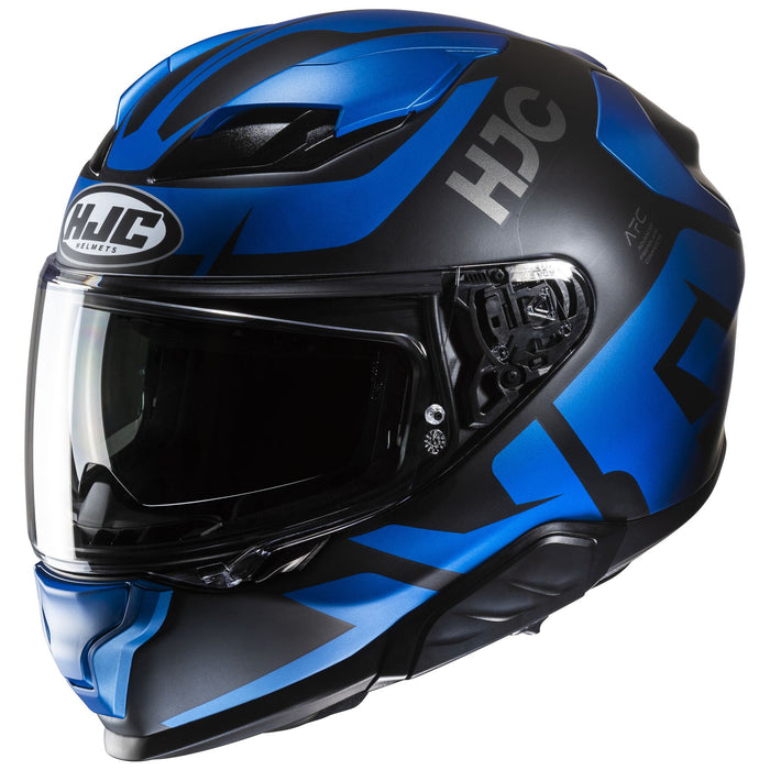 HJC F71 Bard Helmet in Semi-flat Black/Blue