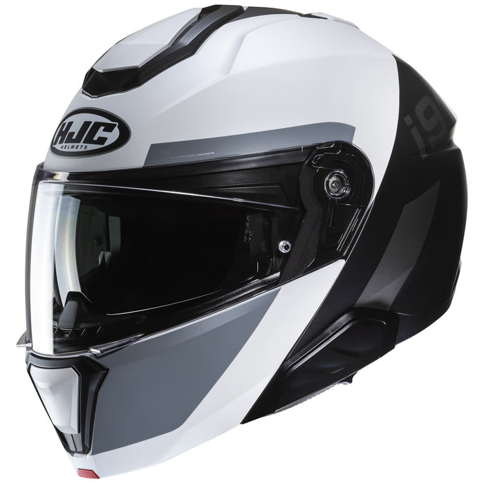 HJC i91 Bina Helmet in Semi-flat White/Black