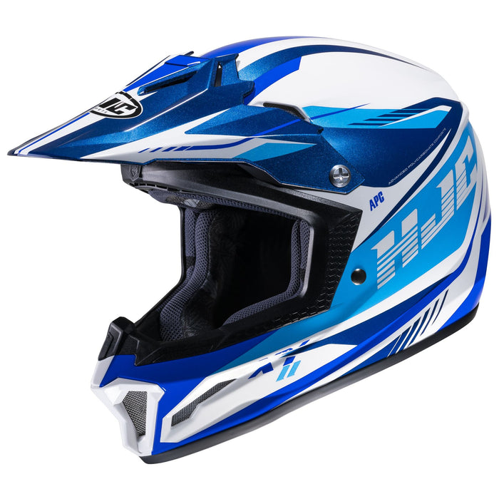HJC CL-XY 2 Drift Youth Motocross Helmet in Blue/White