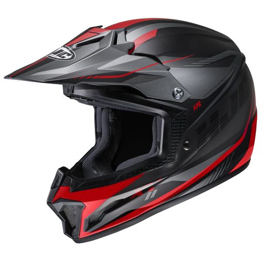 HJC CL-XY 2 Drift Youth Motocross Helmet in Semi-flat Red/Silver