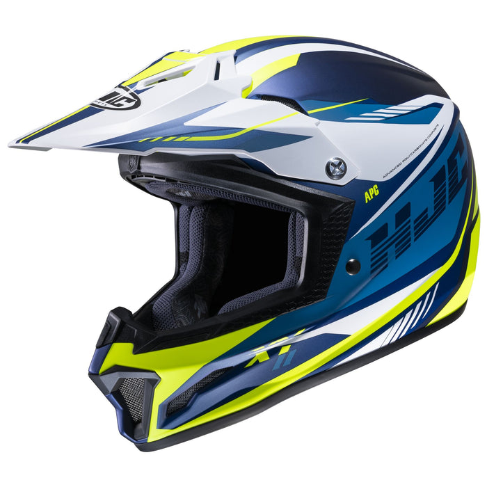 HJC CL-XY 2 Drift Youth Motocross Helmet in Semi-flat HiViz/Black