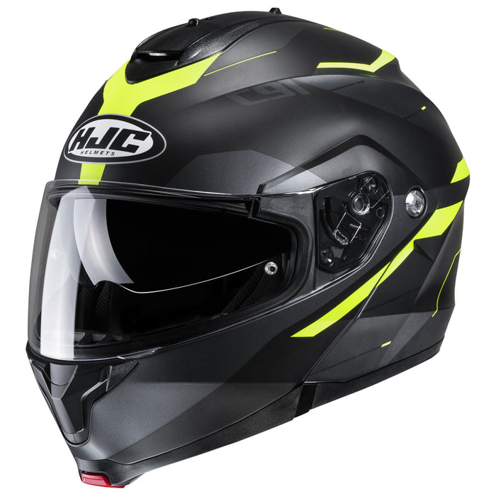 HJC C91 Karan Helmet in Black/Hi-Viz