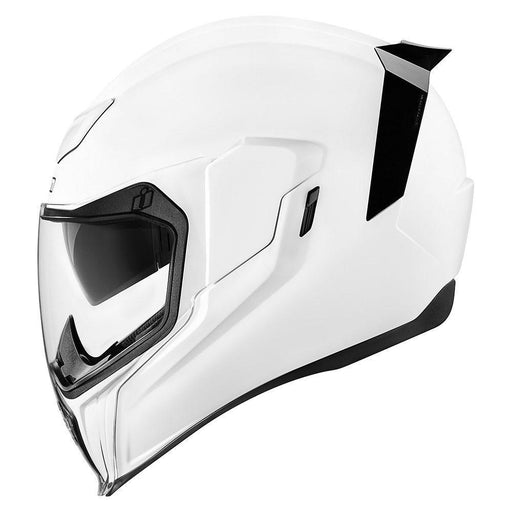 Icon Airflite Gloss Helmets Motorcycle Helmets Icon White XS 