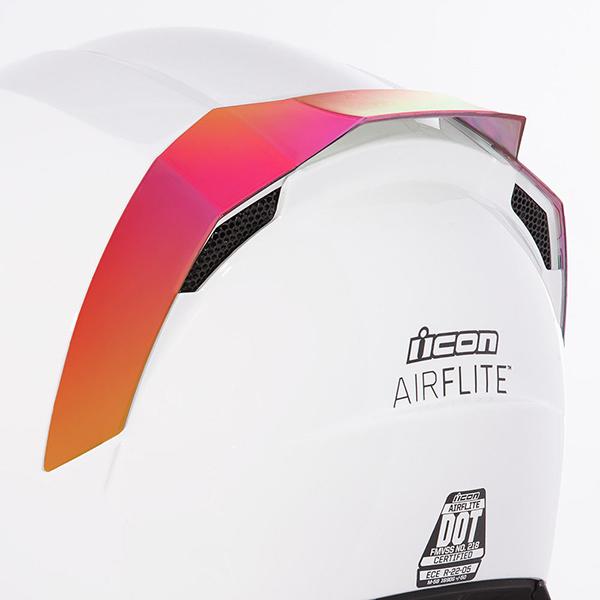 Icon Airflite Rear Spoilers Motorcycle Helmets Icon RST Red 