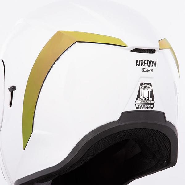Icon Airform Rear Spoilers Motorcycle Helmets Icon RST Gold 