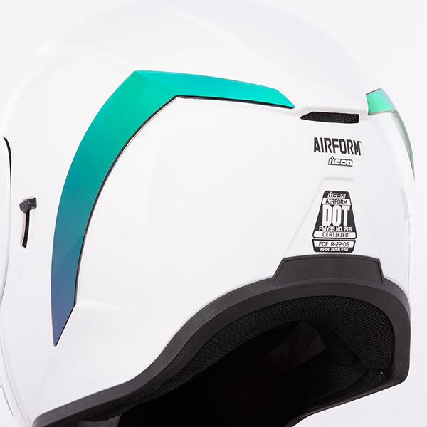 Icon Airform Rear Spoilers Motorcycle Helmets Icon RST Green 