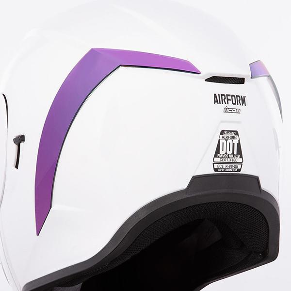 Icon Airform Rear Spoilers Motorcycle Helmets Icon RST Purple 