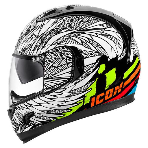 Icon Alliance GT Bird Strike Helmets Motorcycle Helmets Icon White S 