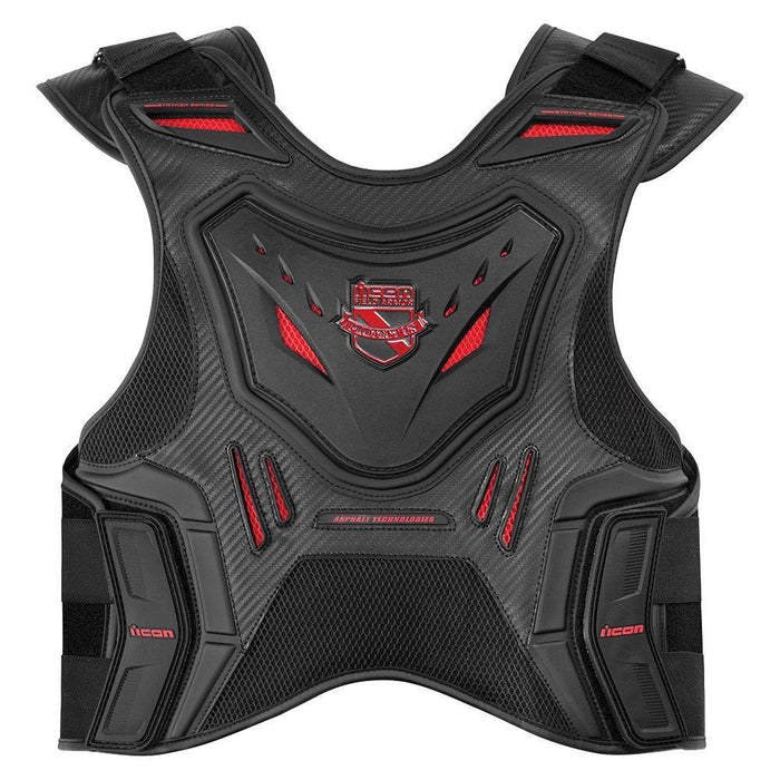 Icon Field Armor Stryker Vest Body Armour & Protection Icon Black With Red S/M 