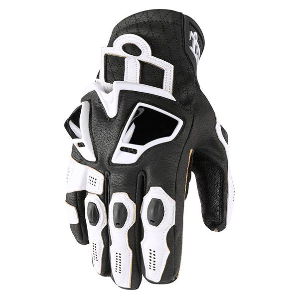 Icon Hypersport Short Gloves Men's Motorcycle Gloves Icon White S 