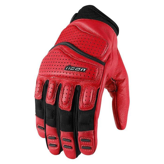 Icon Overlord Superduty 2 Gloves Men's Motorcycle Gloves Icon Red S 