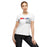 Dainese Illusion Lady T-shirt in White/Dark Grey/Red