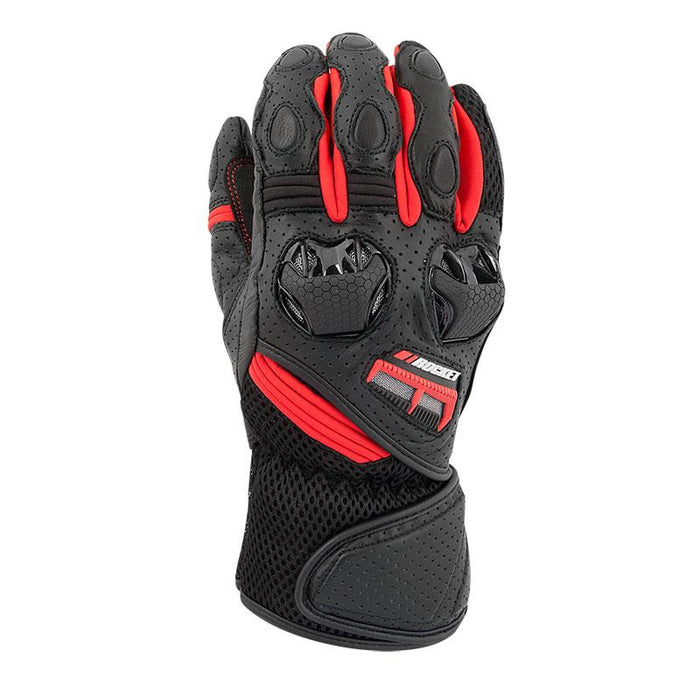 JOE ROCKET Highside Air Leather/Mesh Gloves in Black Men's Motorcycle Gloves Joe Rocket Red/Black S 
