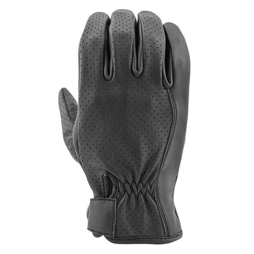 JOE ROCKET Men's 67 Deer Skin Leather Perforated Gloves Men's Motorcycle Gloves Joe Rocket Black Small