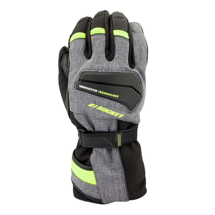 JOE ROCKET Men's Element Insulated Textile Gloves Men's Motorcycle Gloves Joe Rocket Gray/Hi-Vis/Black S