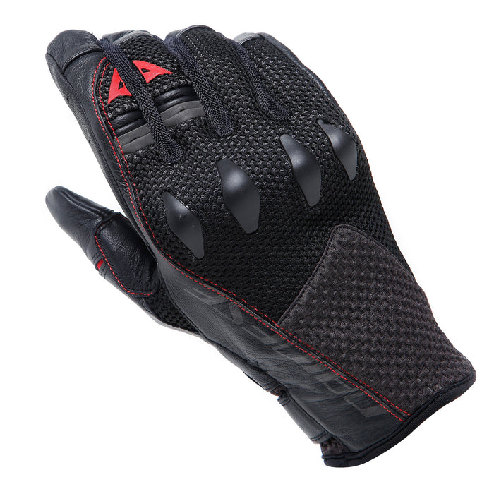 Dainese Karakum Ergo-tek Magic Connection Gloves in Black/Black