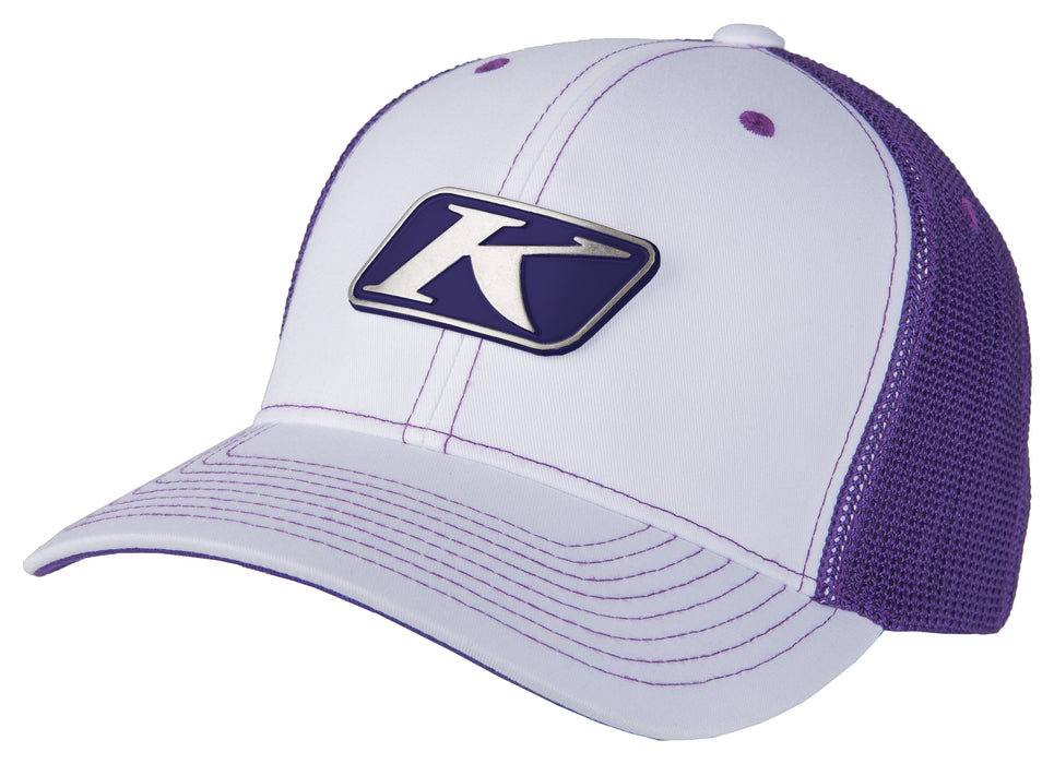 KLIM Icon Snap Hats - REDESIGNED! Men's Casual Klim White - Deep Purple One Size Fits All
