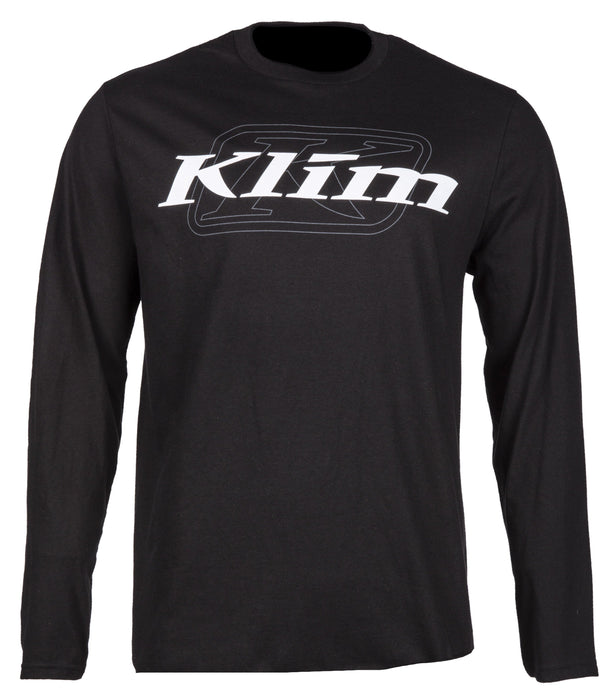 KLIM K Corp Long Sleeve Tees Men's Casual Klim Black - White SM