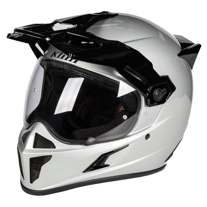 KLIM Krios Karbon Adventure Helmets ECE/DOT - NEW COLORS! Motorcycle Helmets Klim Gloss Silver S 
