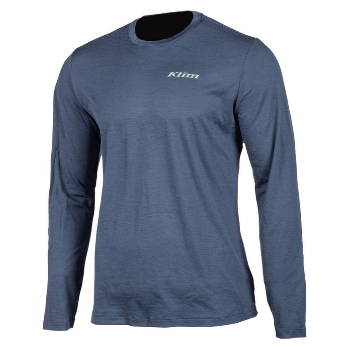 KLIM Teton Merino Wool Long Sleeve Shirts Men's Base Layers Klim Blue S 
