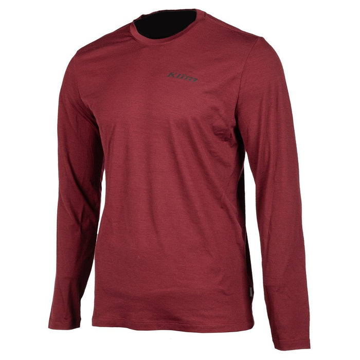 KLIM Teton Merino Wool Long Sleeve Shirts Men's Base Layers Klim Red S 