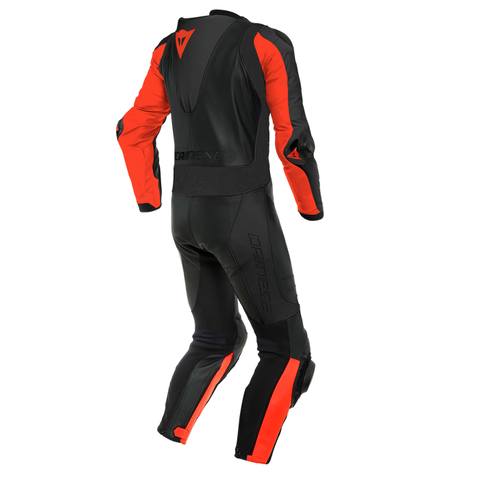 Dainese Laguna Seca 5 One Piece Perf. Suit in Black/Fluo Red