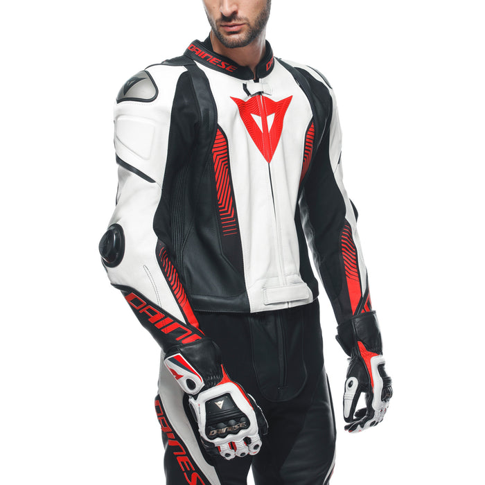 Dainese Laguna Seca 5 2 Pcs Leather Suit in Black/White/Red