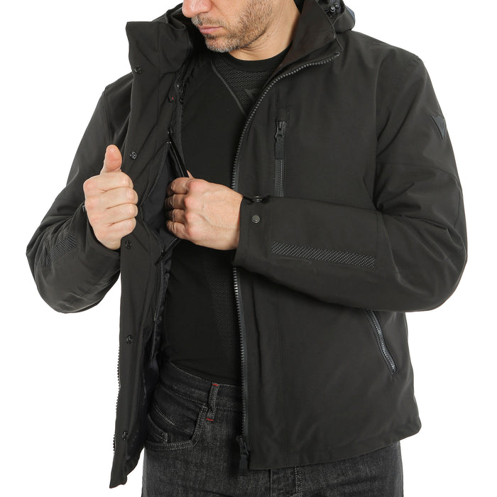 Dainese Mayfair D-Dry Jacket in Ebony/Black/Black