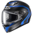 HJC C10 Elie With Dual-Lens Shield Youth Motocross Helmet in Semi-Flat Black/Blue