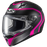 HJC C10 Elie With Dual-Lens Shield Youth Motocross Helmet in Semi-Flat Black/Pink