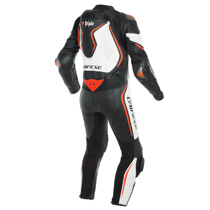Dainese Misano 2 D-Air Perf. One Piece Suit in Black/White/Fluo-Red