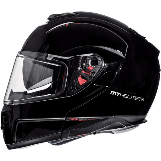 MT HELMETS ATOM SV Solid Helmets Motorcycle Helmets MT Helmets Gloss Black XS 