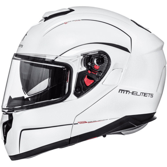 MT HELMETS ATOM SV Solid Helmets Motorcycle Helmets MT Helmets Pearl White XS 