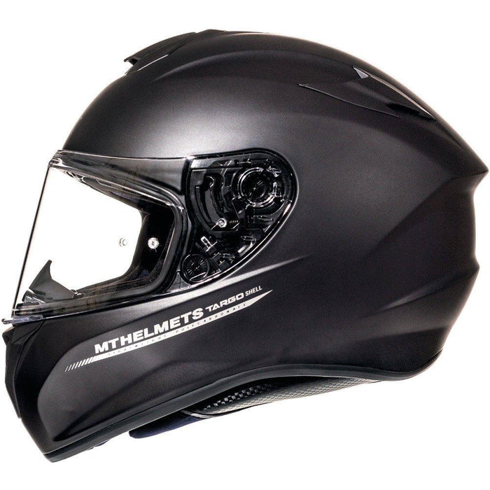 MT HELMETS Targo Solid Helmets Motorcycle Helmets MT Helmets Matte Black XS 