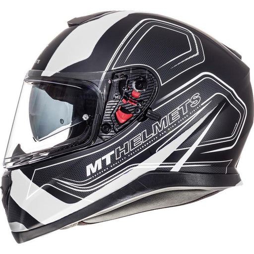 MT HELMETS THUNDER 3 SV Trace Helmets Motorcycle Helmets MT Helmets Black/White XS 