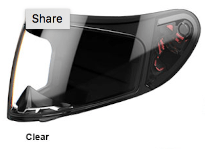 MT MODE DS & MODE DS WINTER Full face shields / visors Visors MT Helmets Clear Shield 