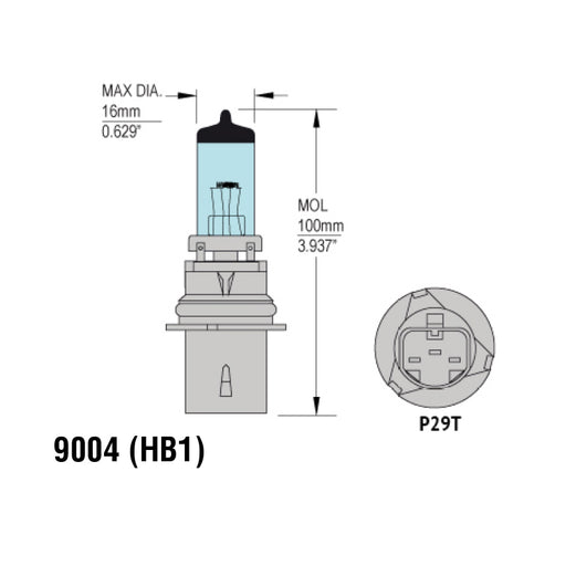 9004 (HB1) Headlight Bulbs