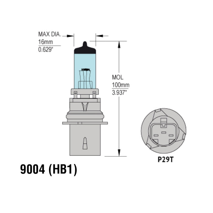 9004 (HB1) Headlight Bulbs