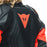 Dainese Racing 4 Lady Leather Jacket in Black/Fluo Red