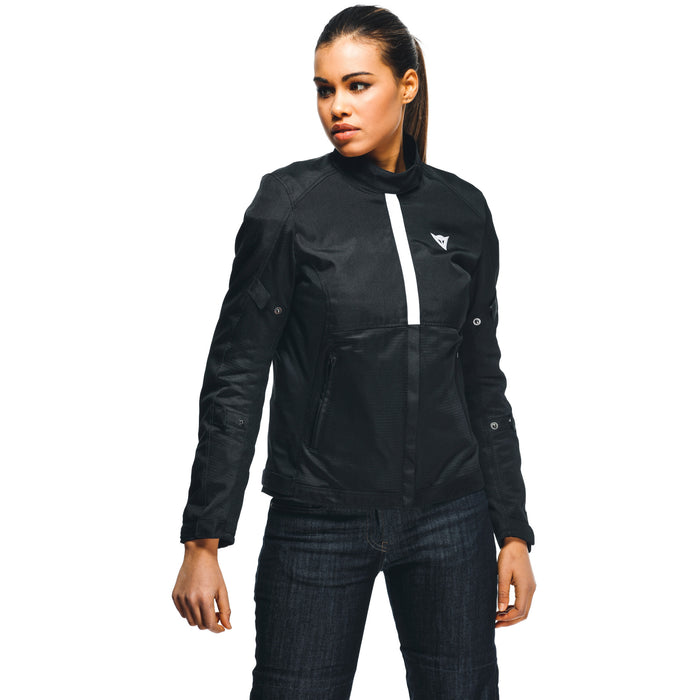 Dainese Risoluta Air Tex Lady Jacket in Black/White